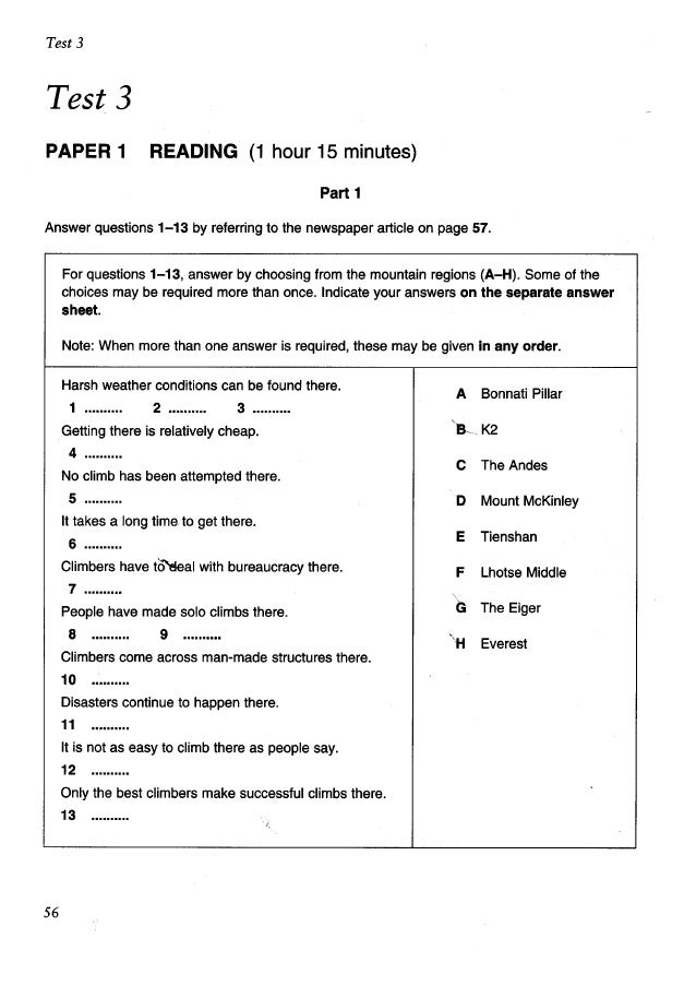 cae practise test